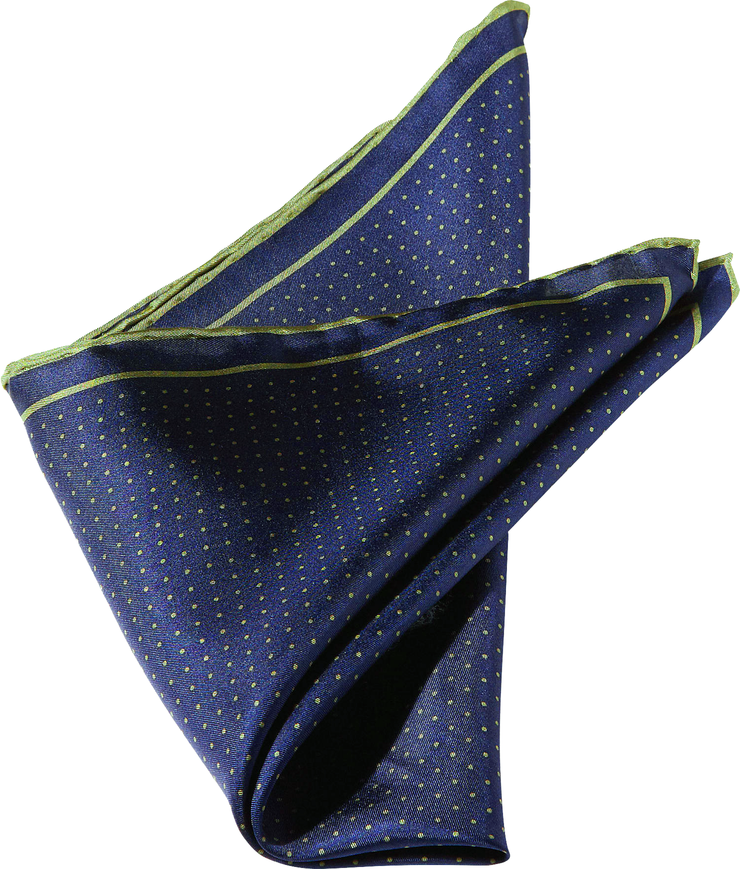 Navy Dot Pocket Silk