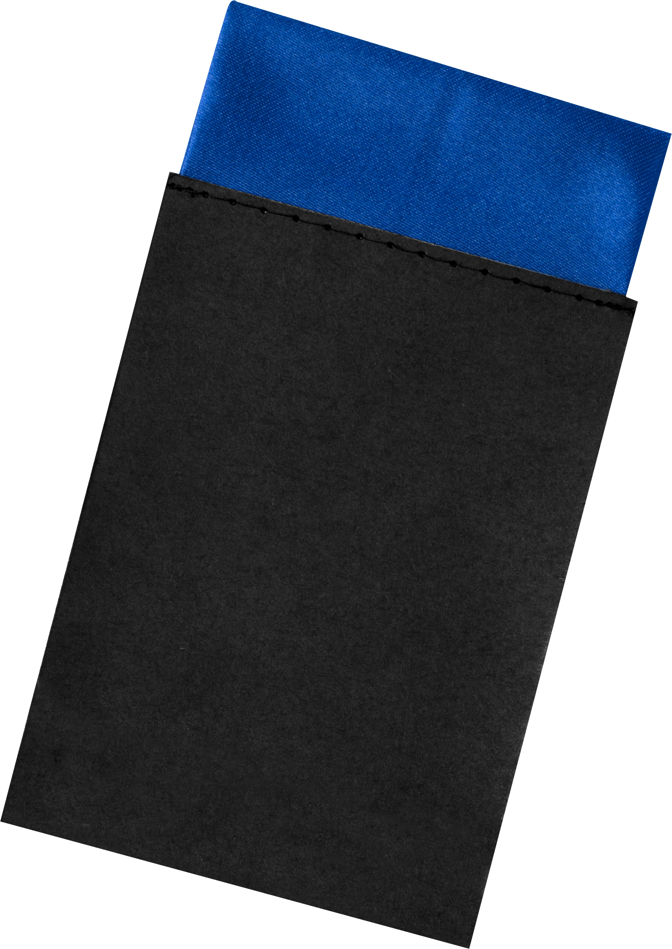 French Blue Pre-Folded Lapel Pocket Stuffer