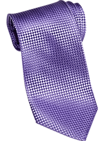 Burma Bibas Purple Woven Check Narrow Tie