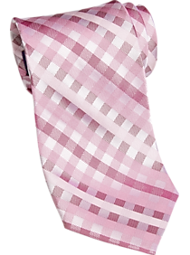 Burma Bibas Pink Check Narrow Tie