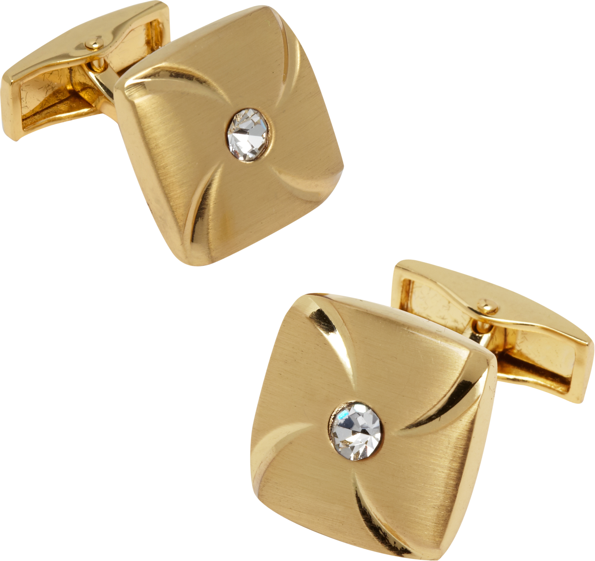 Pronto Uomo Gold and Diamond and Cufflinks