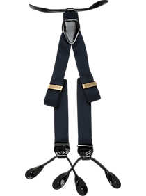 Men's Wearhouse Fancy Navy Silk Braces