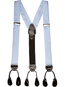Men's Wearhouse Dobby Extra Long Light Blue Suspender
