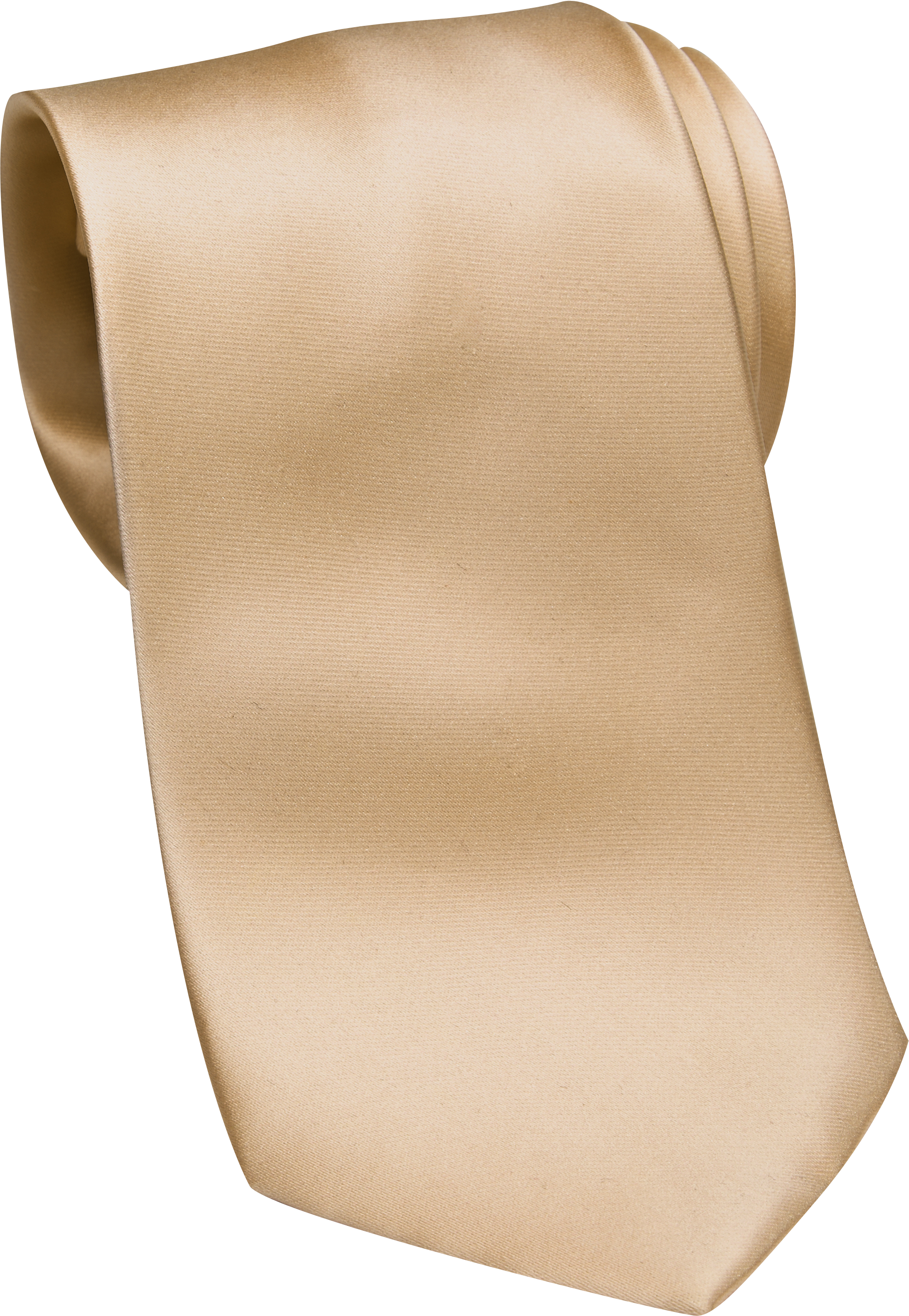 Joseph & Feiss Gold Narrow Washable Tie, Tan
