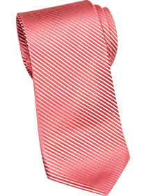 Esquire Red and Silver Stripe Narrow Tie