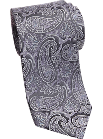 Joseph Abboud Silver and Lilac Narrow Tie