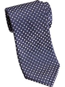 Joseph Abboud Navy Mini Check Narrow Tie