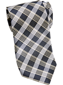 Joseph Abboud Navy Plaid Narrow Tie