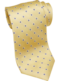 Tommy Hilfiger Yellow & Navy Check Narrow Tie