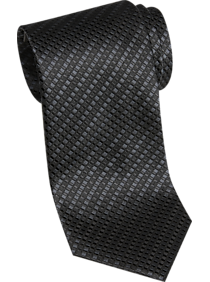 Calvin Klein Black Check Narrow Tie