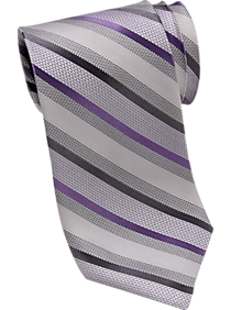Calvin Klein Purple Stripe Narrow Tie