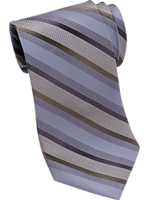 Calvin Klein Taupe Stripe Narrow Tie