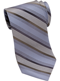Calvin Klein Taupe Stripe Narrow Tie