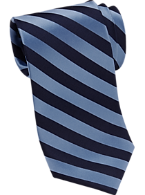 Tommy Hilfiger Blue & Navy Stripe Narrow Tie