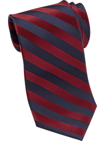 Tommy Hilfiger Red & Navy Stripe Narrow Tie
