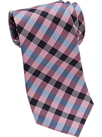 Tommy Hilfiger Pink Check Narrow Tie