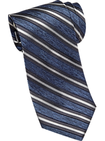 Joseph Abboud Atlantic Blue & Gray Stripe Narrow Tie