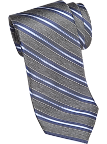 Joseph Abboud Blue & Gray Stripe Narrow Tie