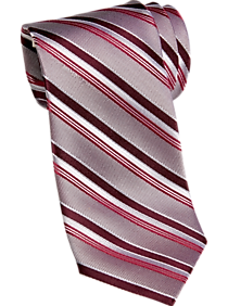 Joseph Abboud Red Stripe Narrow Tie