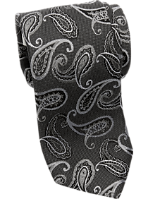 Joseph Abboud Gray Paisley Narrow Tie