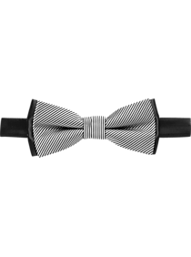 Calvin Klein Black & Gray Bow Tie