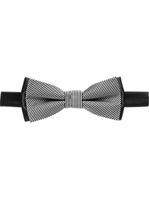 Calvin Klein Black & Gray Bow Tie