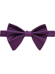 Calvin Klein Magenta Check Large Bow Tie