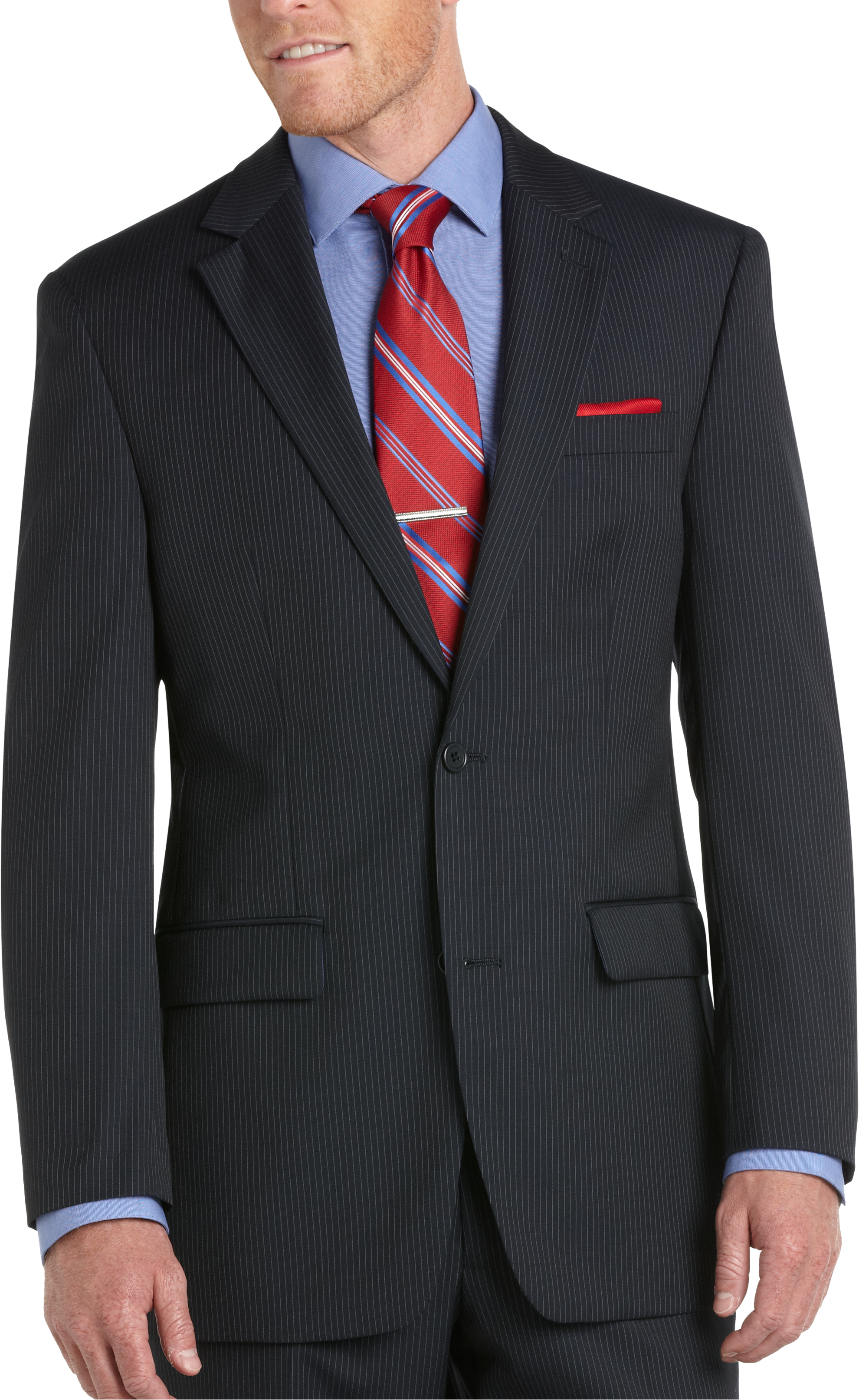 Bill Blass Navy Stripe Suit Separates Coat (Outlet)