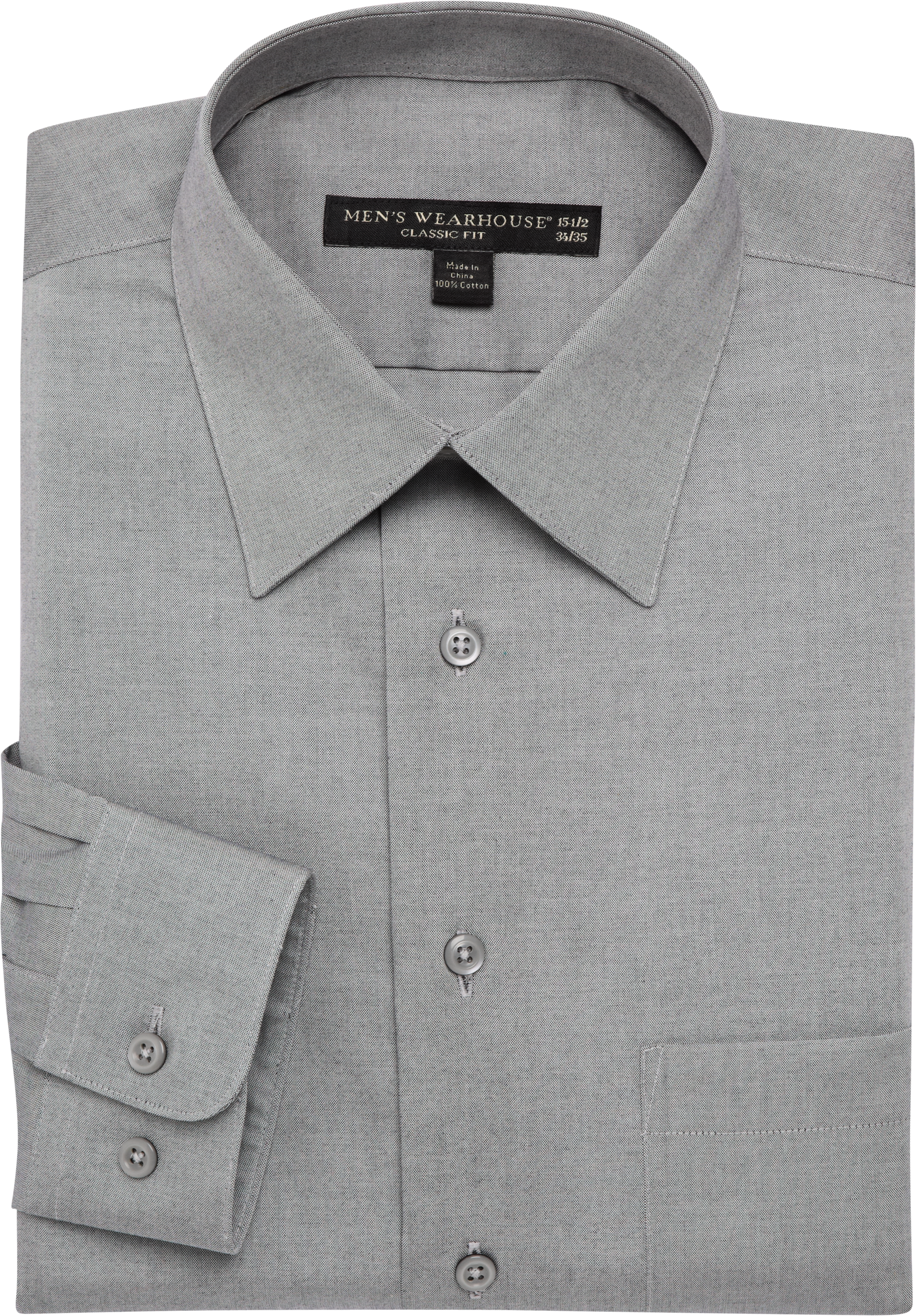 Mens Gray Dress Shirt 