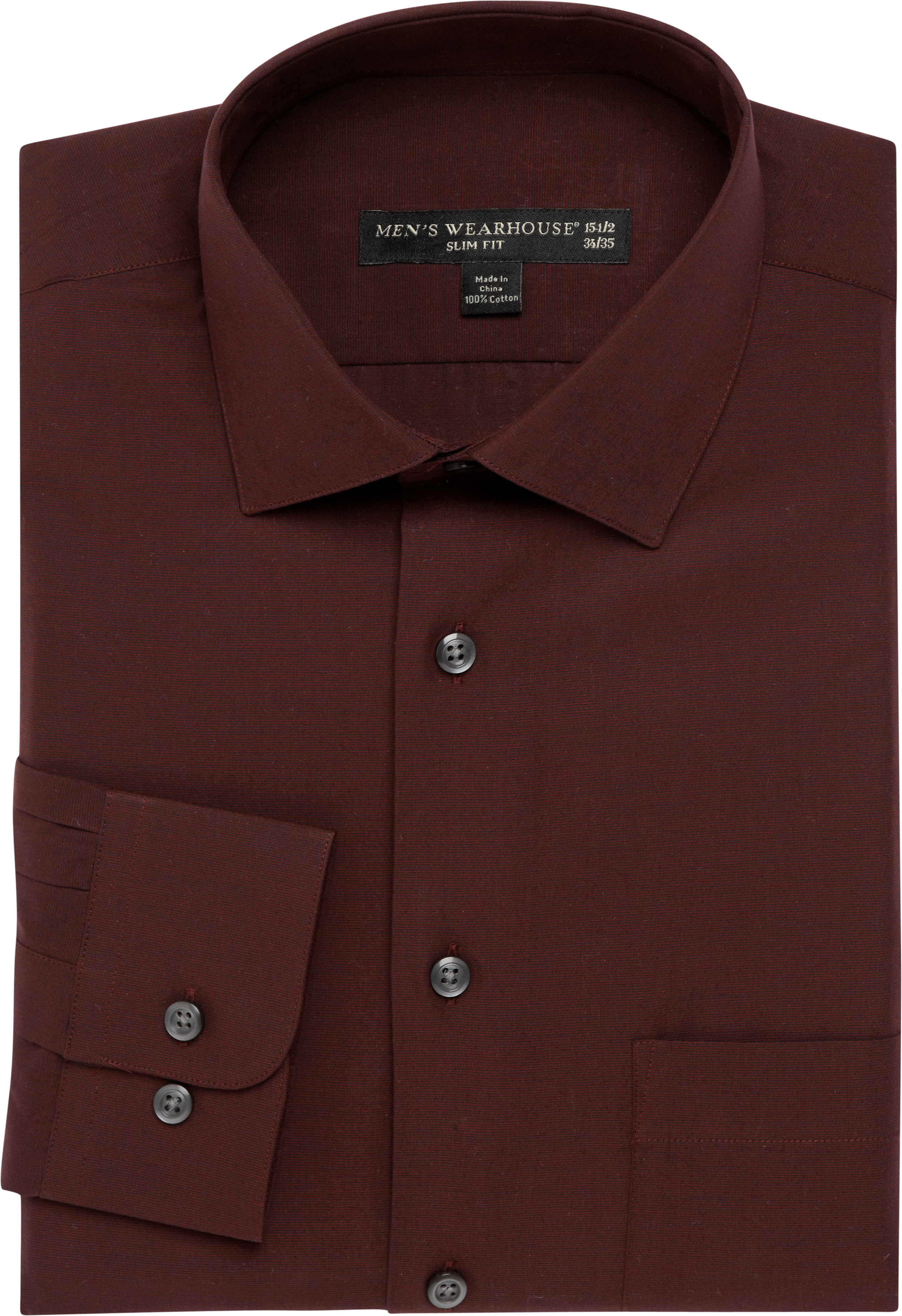 mens burgundy formal shirt