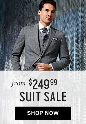 Joseph Abboud Charcoal Tic Modern Fit Suit - Men's Modern Fit | Men's ...