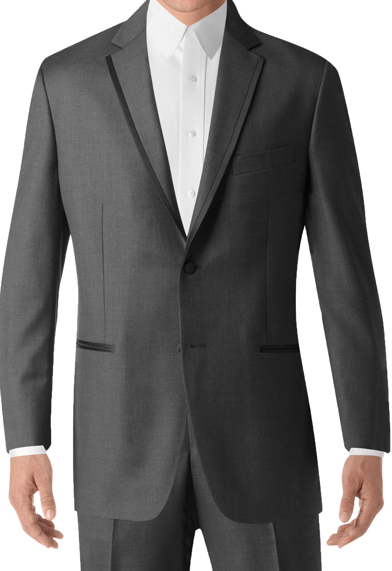 Dark Gray Notch Lapel Tuxedo by Joseph Abboud | Tuxedo Rental