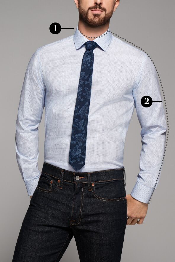 types of dress shirt fits