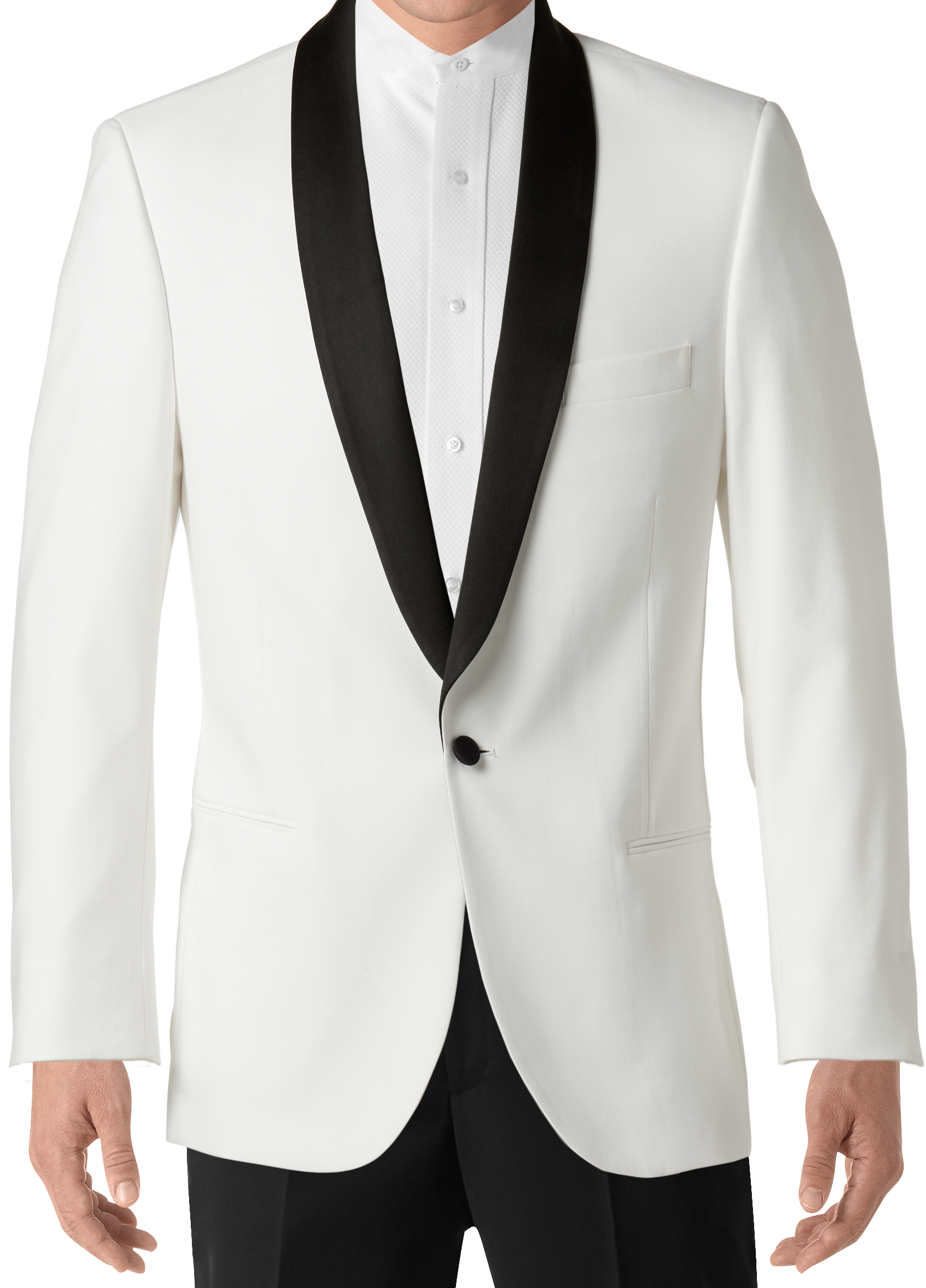 White Dinner Jacket Tux by Calvin Klein | Tuxedo Rental