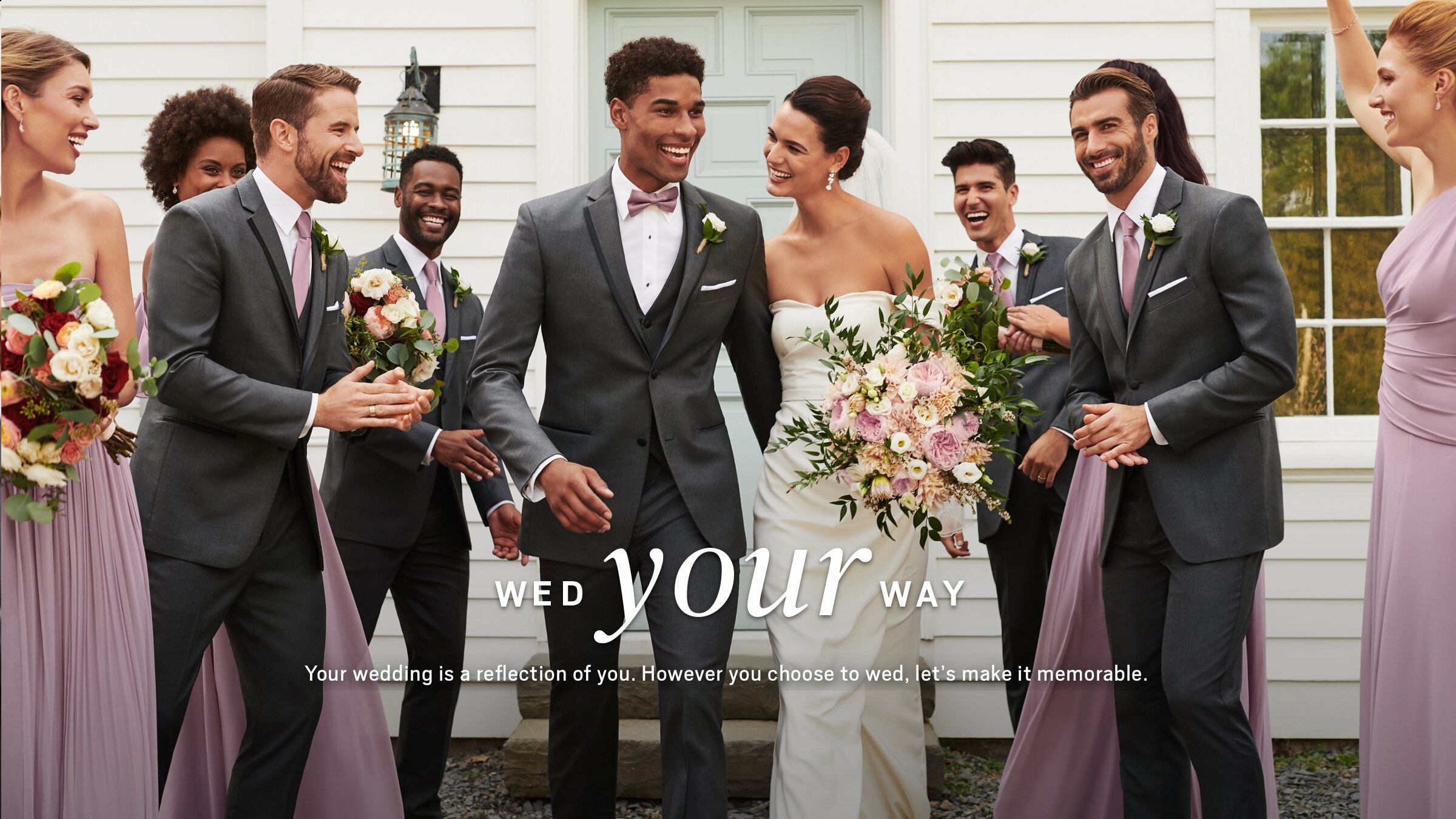 Bride And Groom Matching Suits