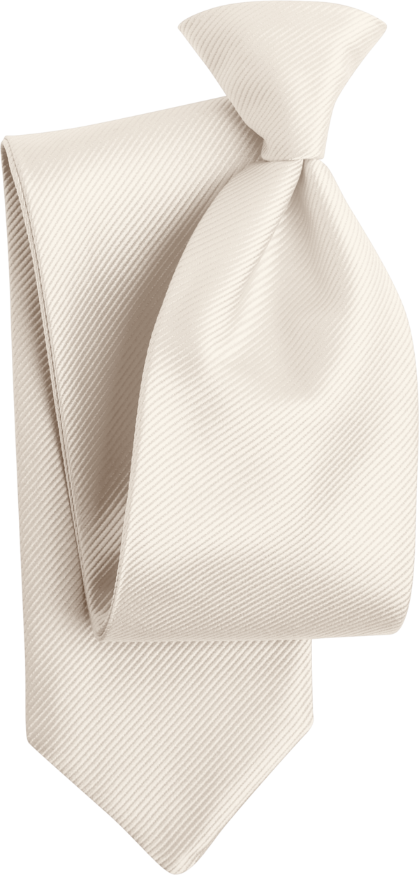 Duet Ivory Faille Euro Tie (8816DFIVR)