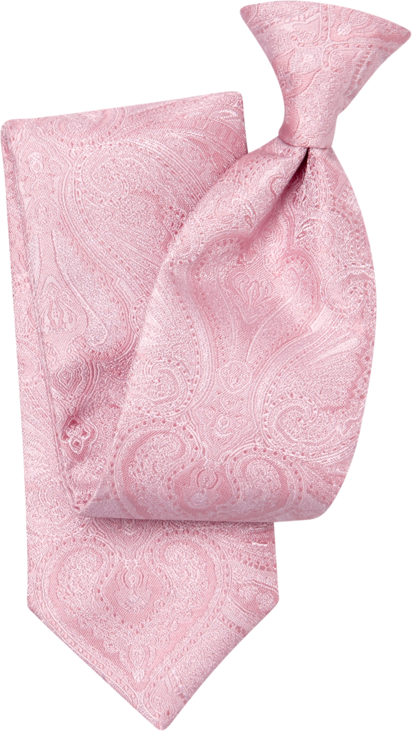Duet Pink Paisley Euro Tie (8816DPPNK)
