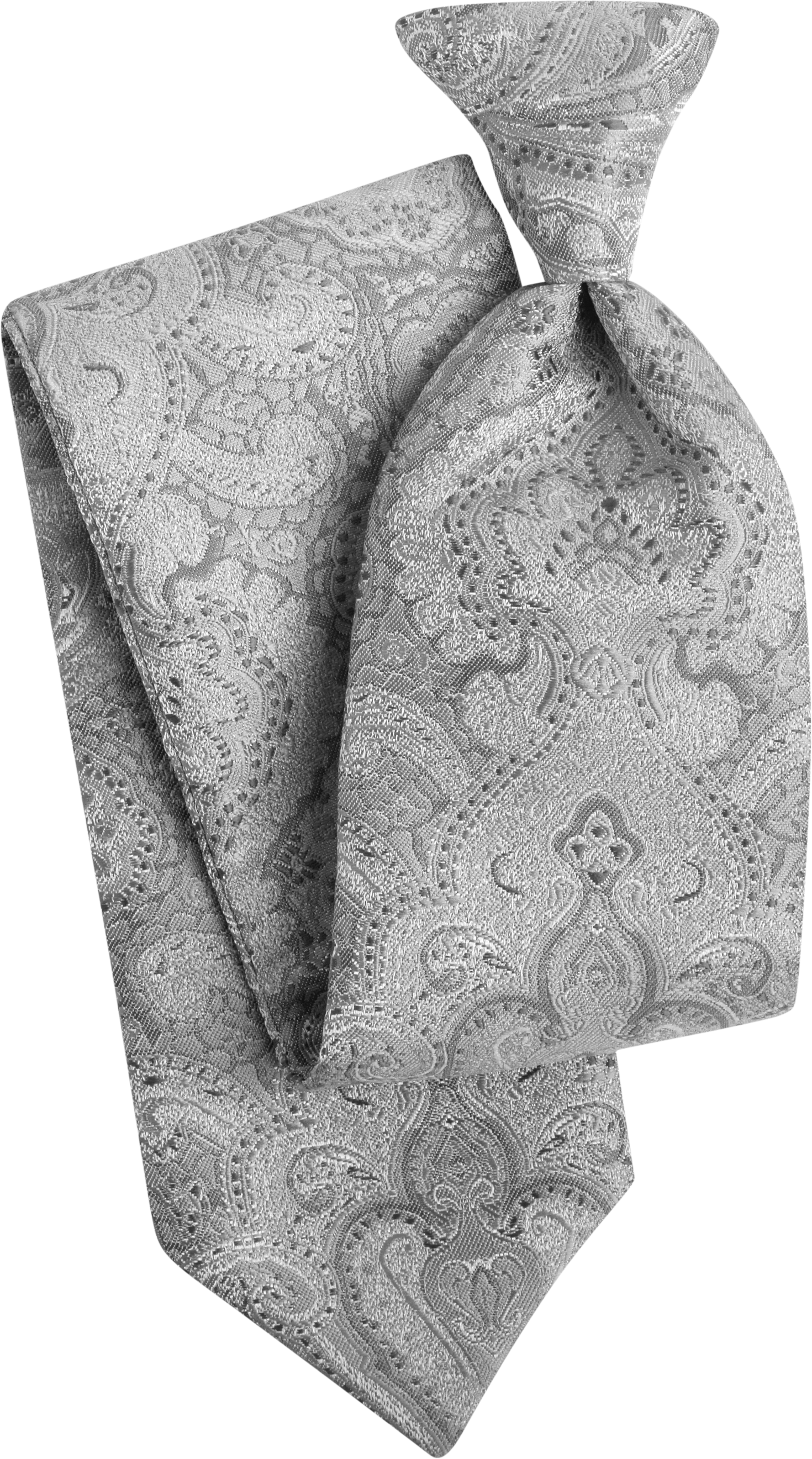 Duet Silver Paisley Euro Tie Tux & Suit Rentals Men's Wearhouse