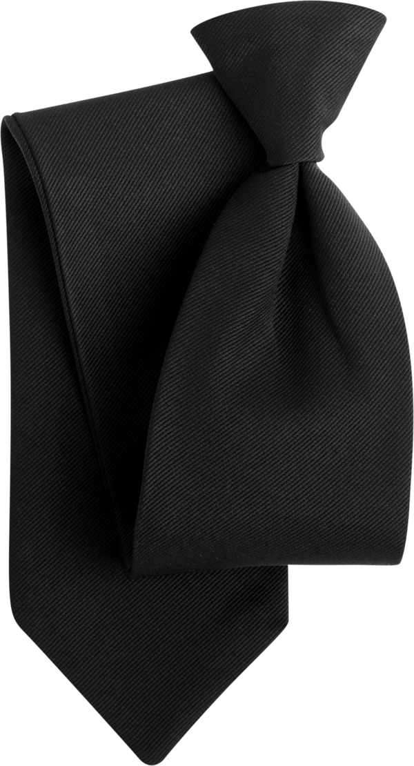 Black Grosgrain Euro Tie (8816VWBLK)