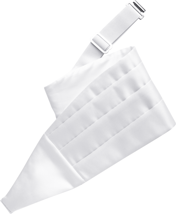 White Cummerbund (8829SDWHT)