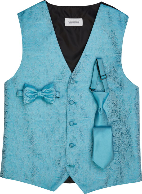 Turquoise Tuxedo Vests & Ties - Rent a Turquoise Vest Tux