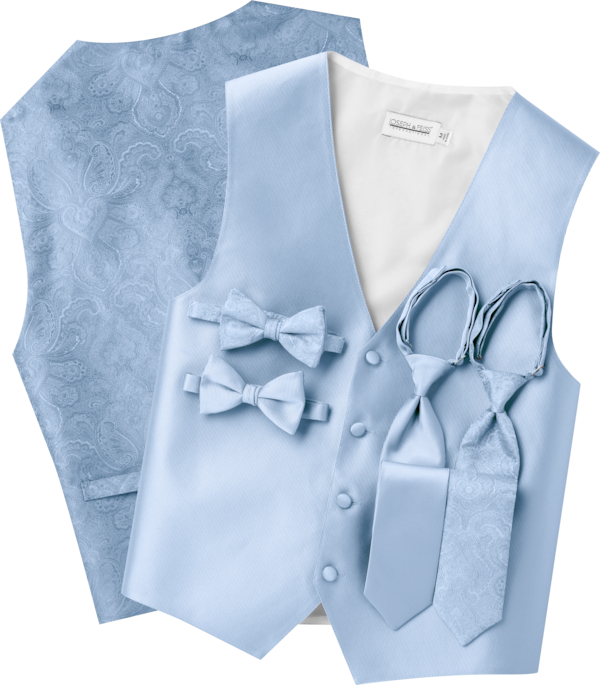 White tux with blue hot sale vest and bow tie