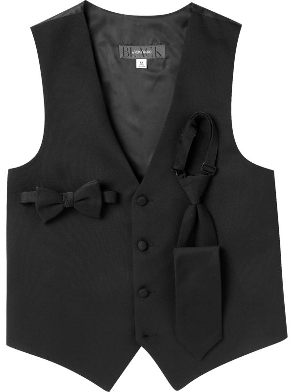 BLACK by Vera Wang Black Vest Tux & Suit Rentals