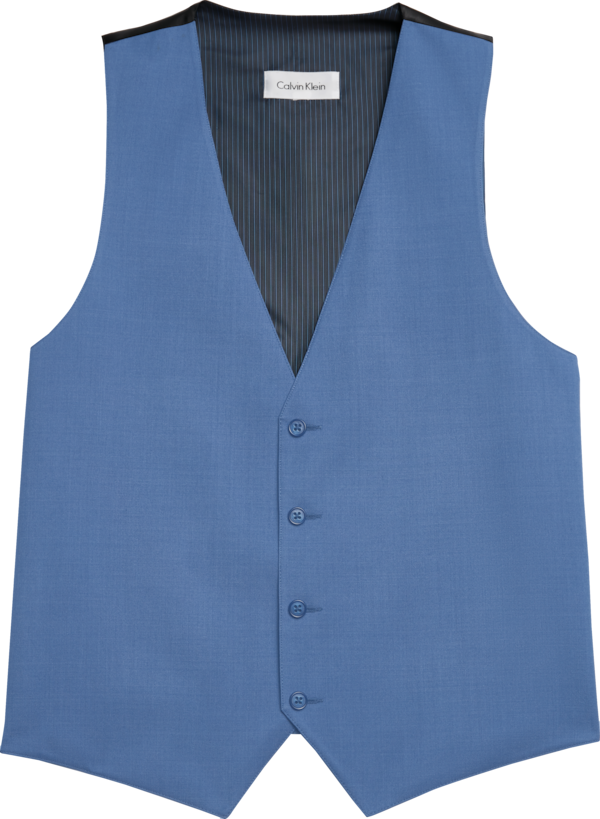 Calvin Klein Light Blue Performance Wool Matching Vest Tux & Suit ...