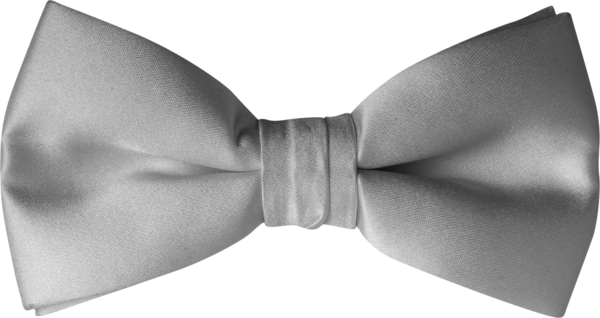 50 Gray Bow Tie Ties / Adjustable Silver Metal Clip / Bow Tie