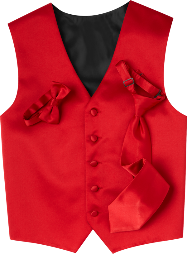 Red on sale wedding vest