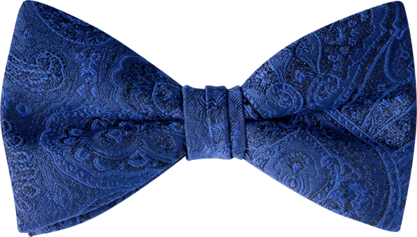 Duet Sapphire Paisley Bow Tie (8909DPSAP)