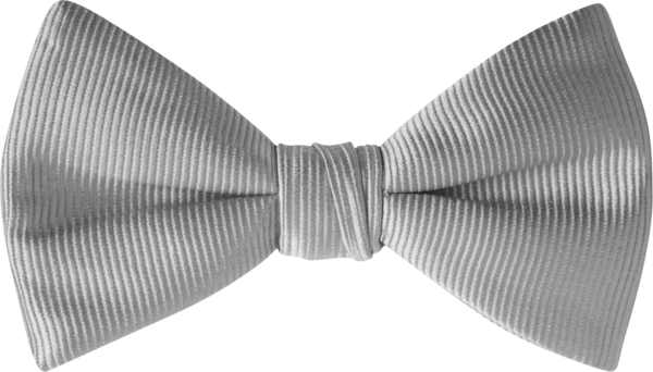 Duet Silver Faille Bow Tie (8909DUSLV)