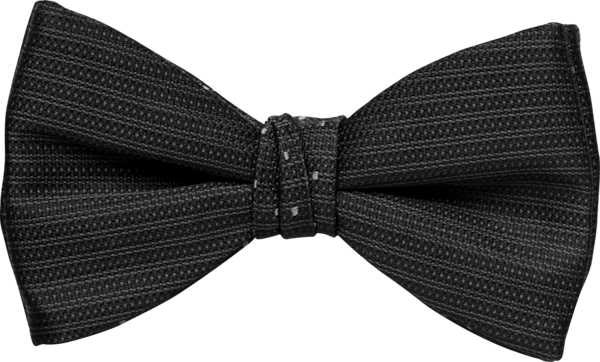 Sterling Black Bow Tie (8966STBLK)