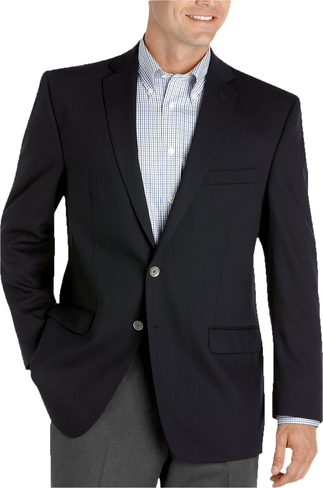 Calvin Klein Navy Slim Fit Blazer - Men 